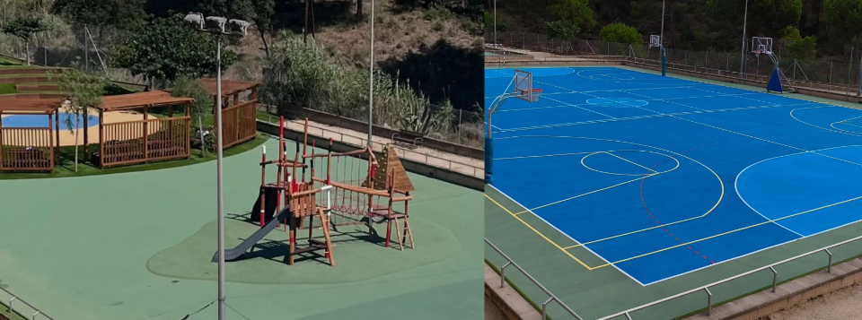 noves pistes esportives i espais de lleure a l'Escola Meritxell
